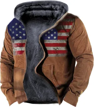 Men's Zip Up Hoodie Men Casual Camouflage Sports Sweatshirt Long Sleeve Zipper Hooded Jacket Coat