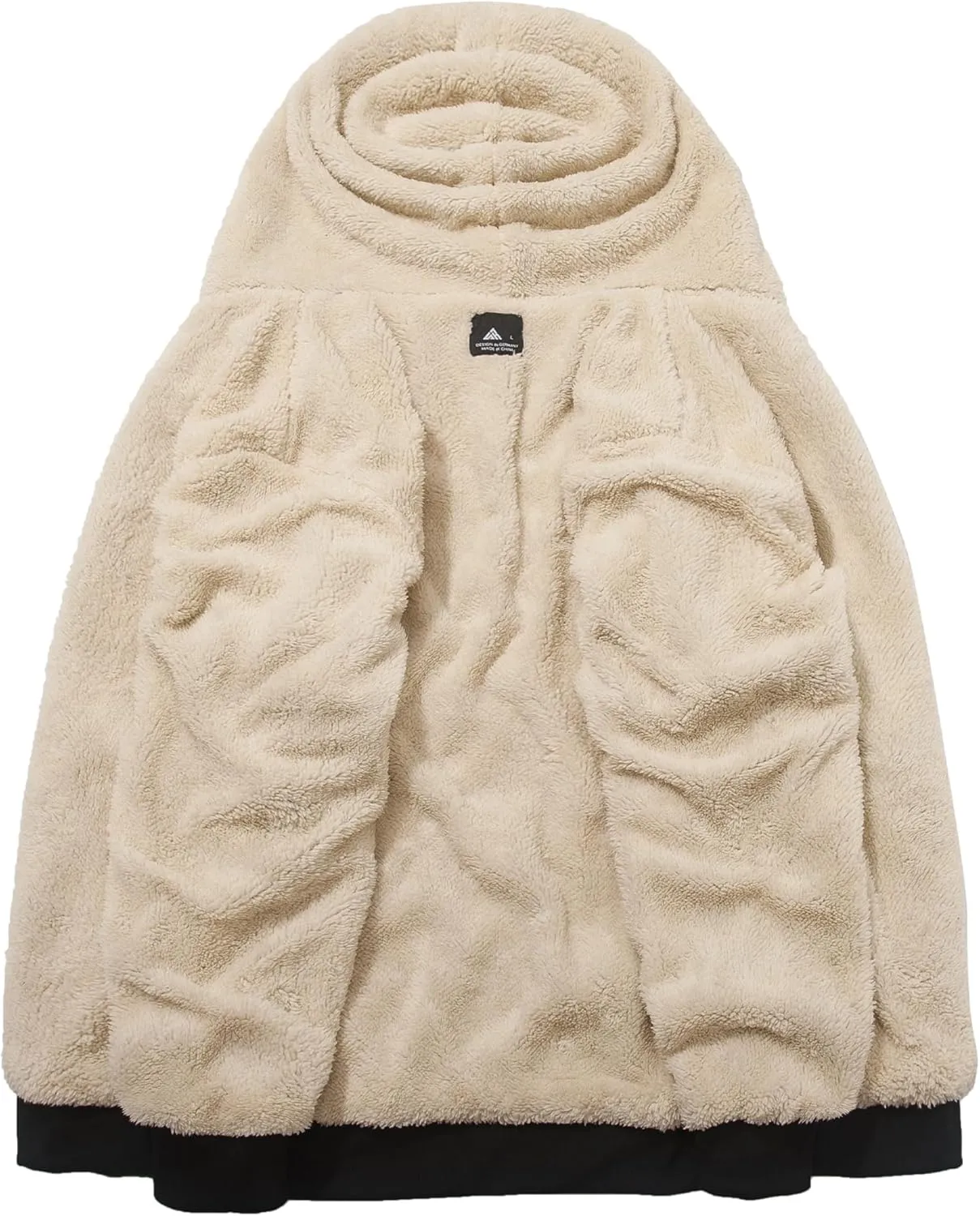 Mens Zip Up Hoodies Fleece Sherpa Lined Sweatshirt Winter Warm Jacket