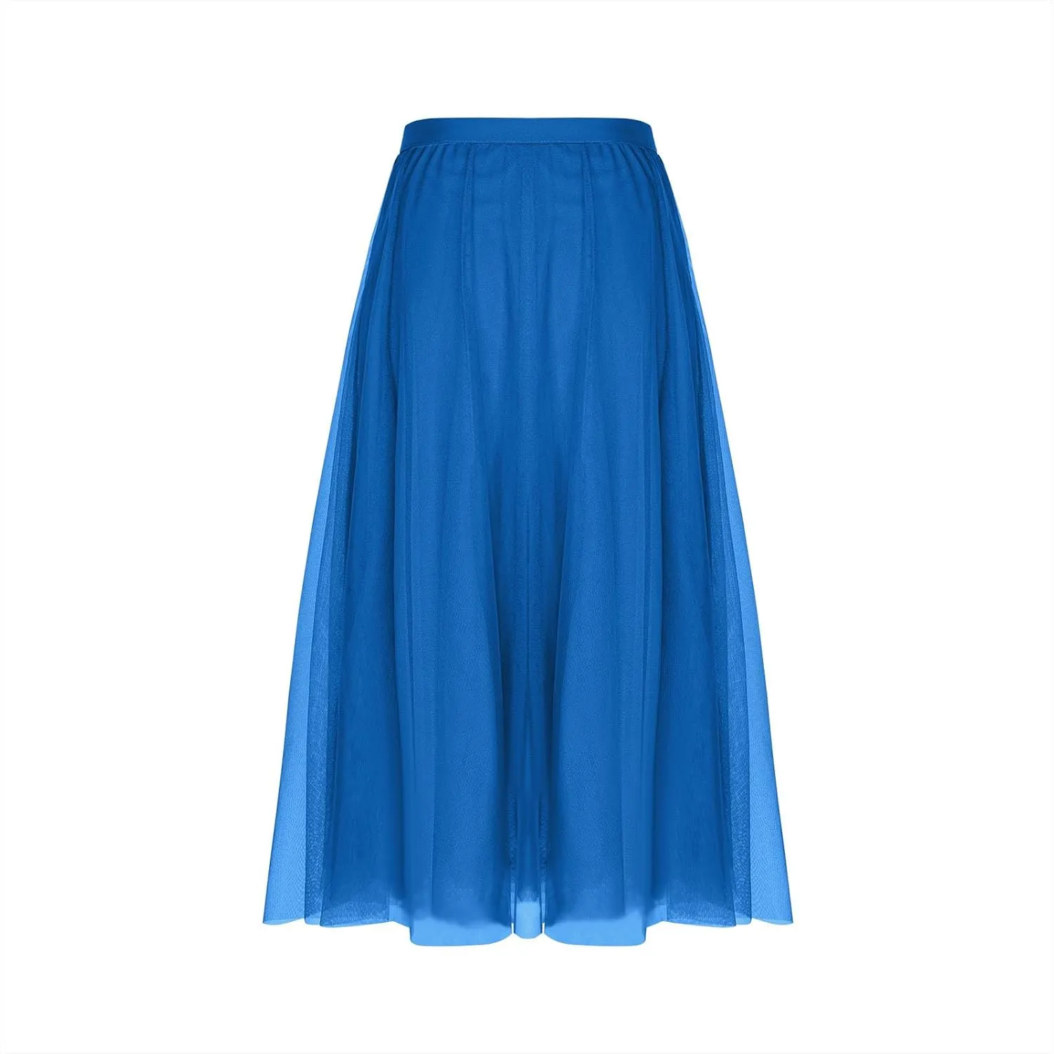 Mesh Skirts for Women Summer Fashion Elastic Waist Pleated Retro Cocktail Skorts Elegant Flowy Party Cocktail Skirt