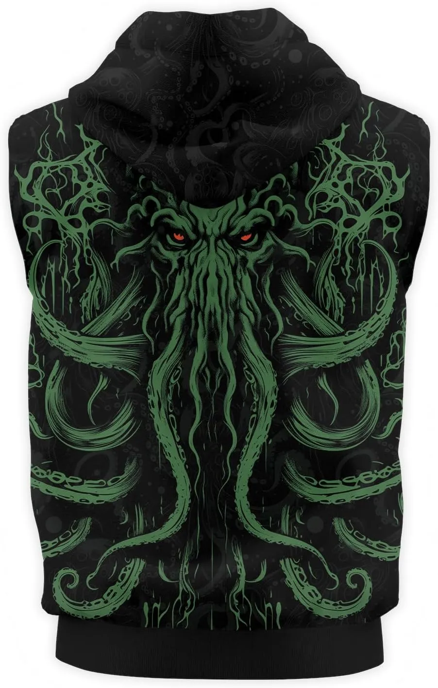 Octopus Gym Muscle Sweater for Men Workout Sleeveless Hoodie Gym Short Sleeve Hoodies