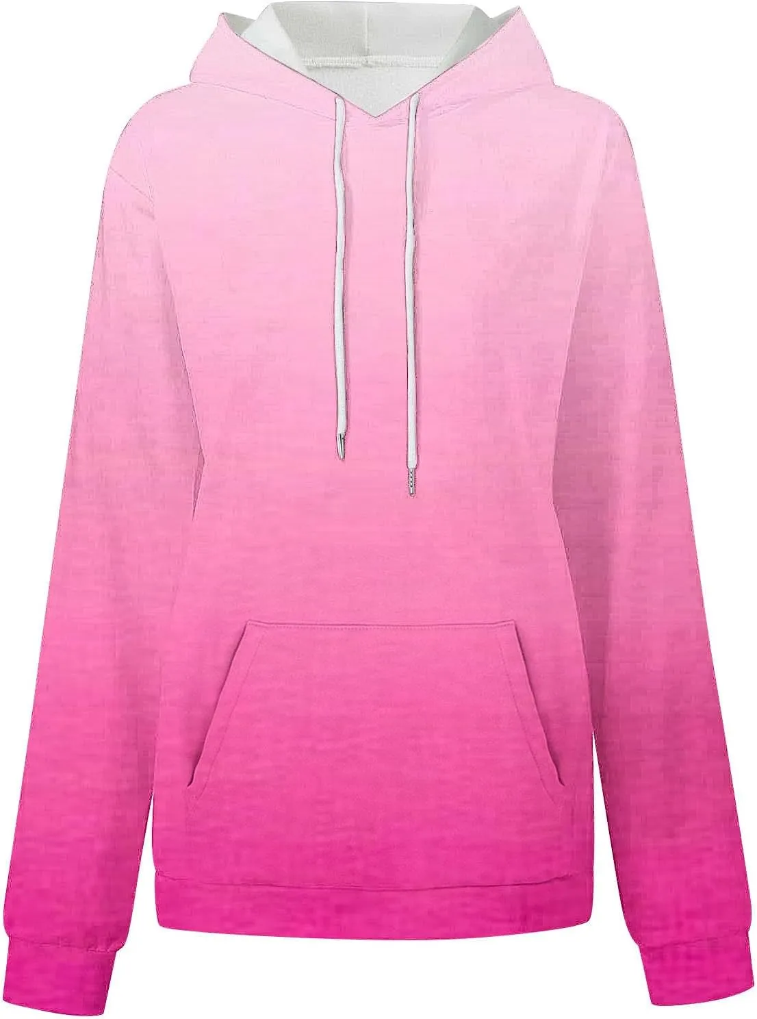 Oversized Sweatshirts for Women Loose Fit Fall Pullover Tops Neon Print Drawstring Hoodies Cute Trendy Clothes 2024