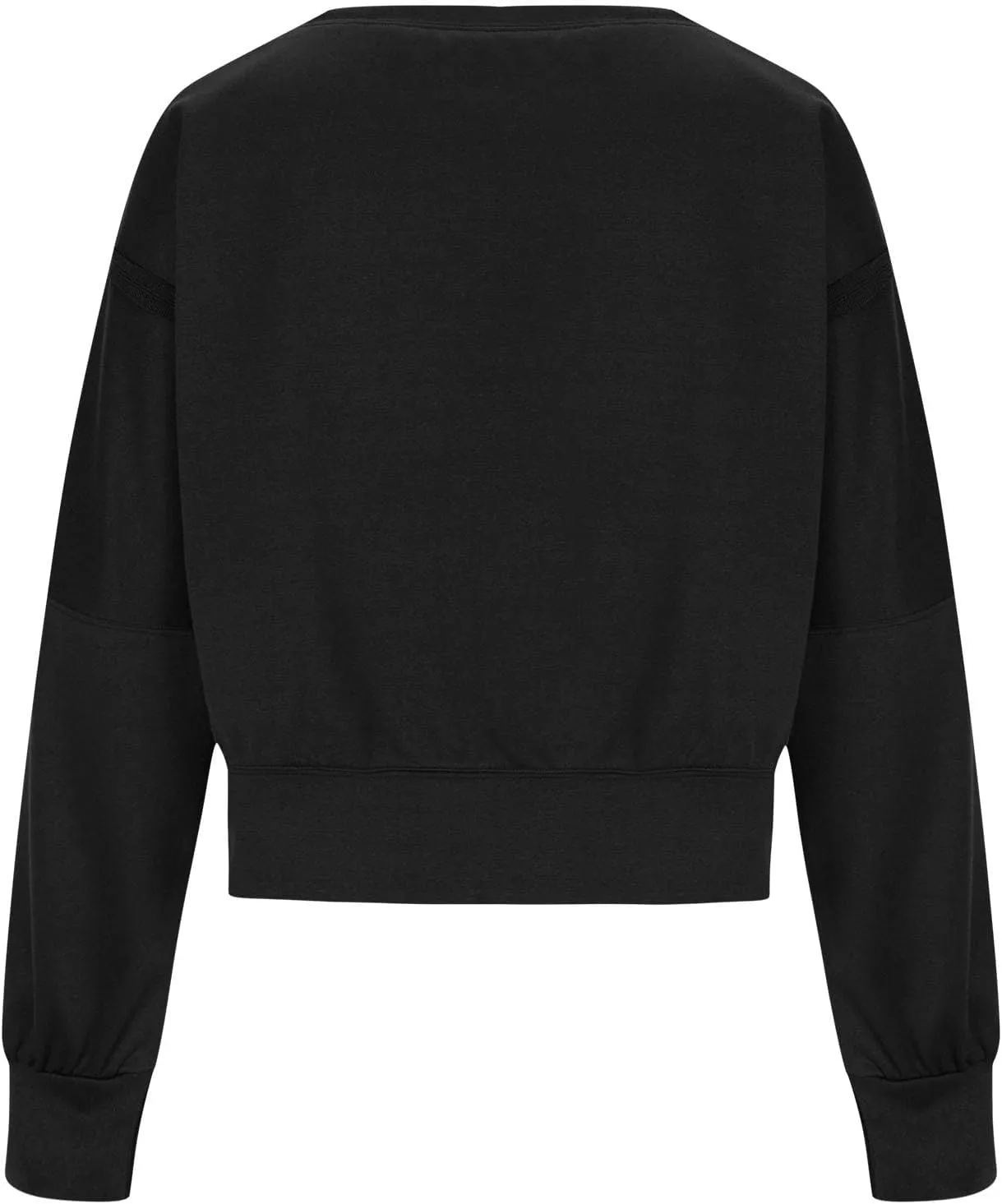 PBNBP Womens Cropped Oversized Sweatshirts Crewneck Long Sleeve Pullover Shirts 2025 Fall Teen Girls Y2K Fashion Crop Tops