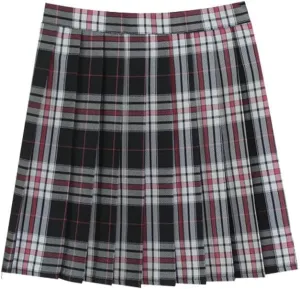 Plaid Pleated Mini Skirts for Women A Line Elastic Skirt High Waisted Stretchy Skirts Trendy Cosplay Skirt