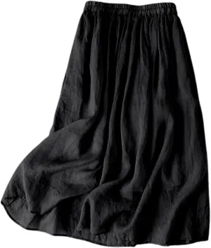 Plus Size Maxi Skirt Summer Trendy Lightweight Sheer Pleated High Elastic Waist A-Line Long Skirts Streetwear