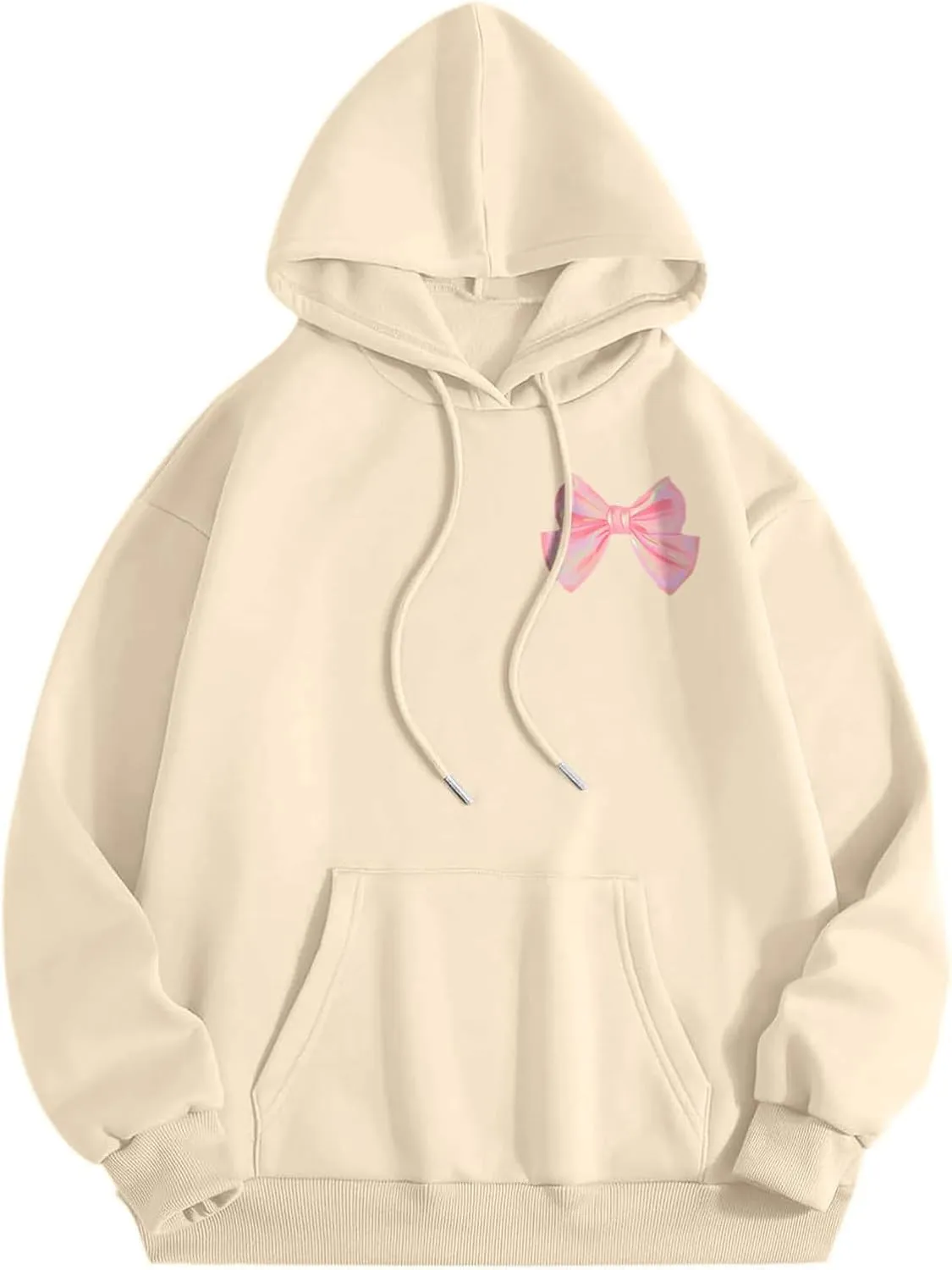 PVTOSD Sweatshirts For Teen Girls Long Sleeve Letter Print Casual Graphic Hoodies Drawstring Pullover Cute S, XXL