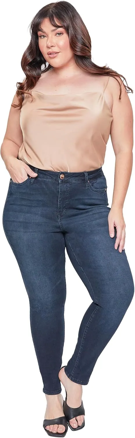 Royalty For Me Womens Women's Plus Size Essential High Rise Skinny Jeans