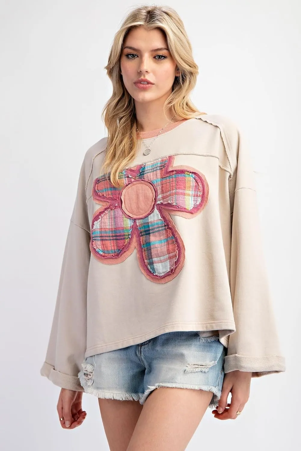 Sastianaen Women Y2K Oversized Sweatshirt Graphic Crewneck Long Sleeve T-Shirt Fall Loose Fit Pullover Sweater Top