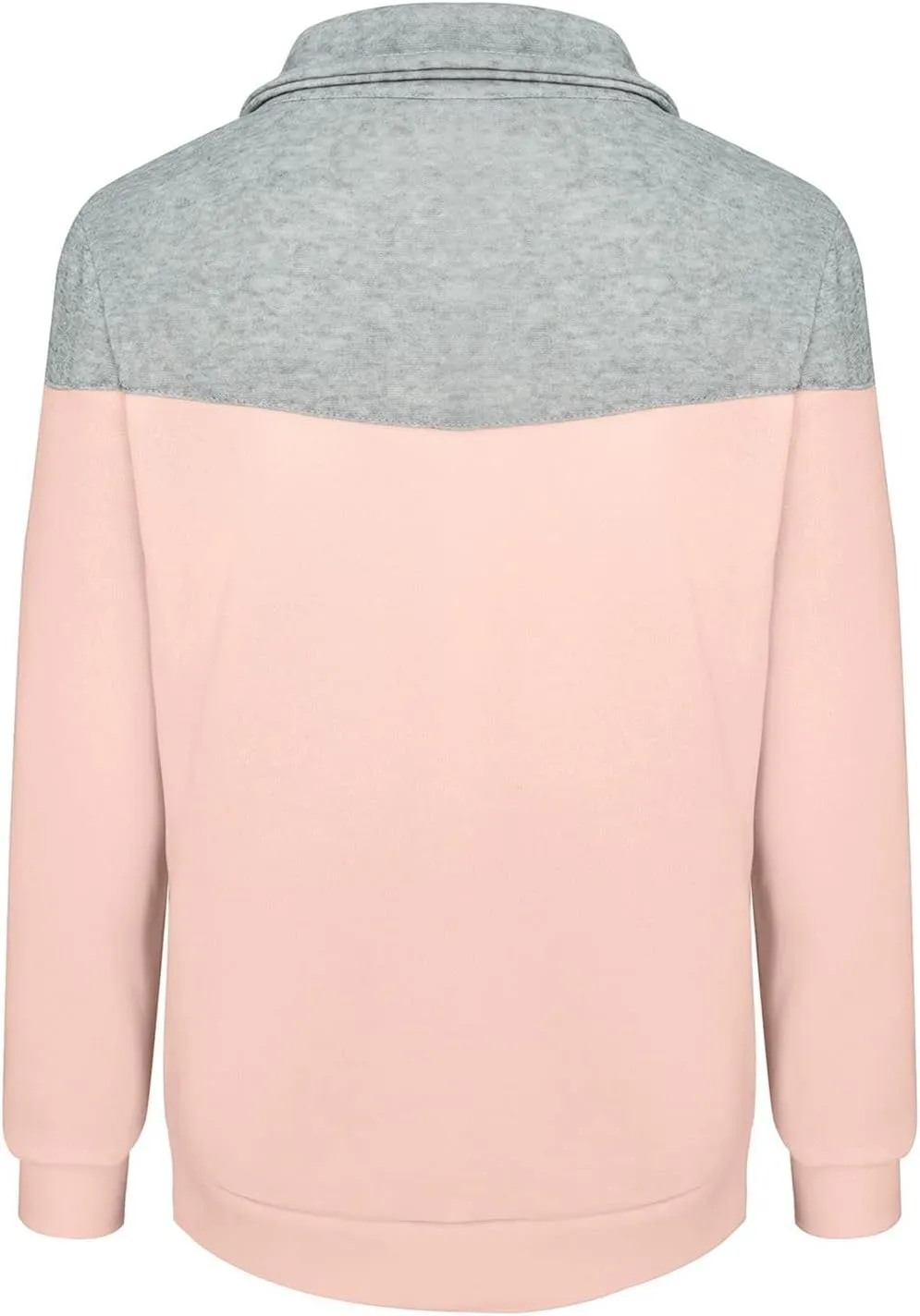SHAOBGE Zip Sweatshirts for Women Womens Casual Solid Contrast Long Sleeve Zipper Coat Pocket Fleece Hoodie Women Zip up