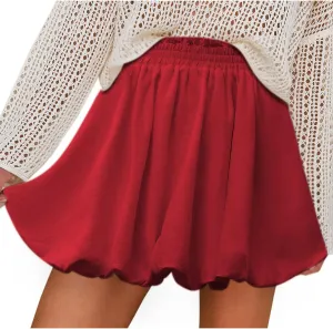 Skirt for Women Summer High Waist Ruffled Cute Going Out Skort Casual Fashion Solid Gym Yoga Workout Running Skirts