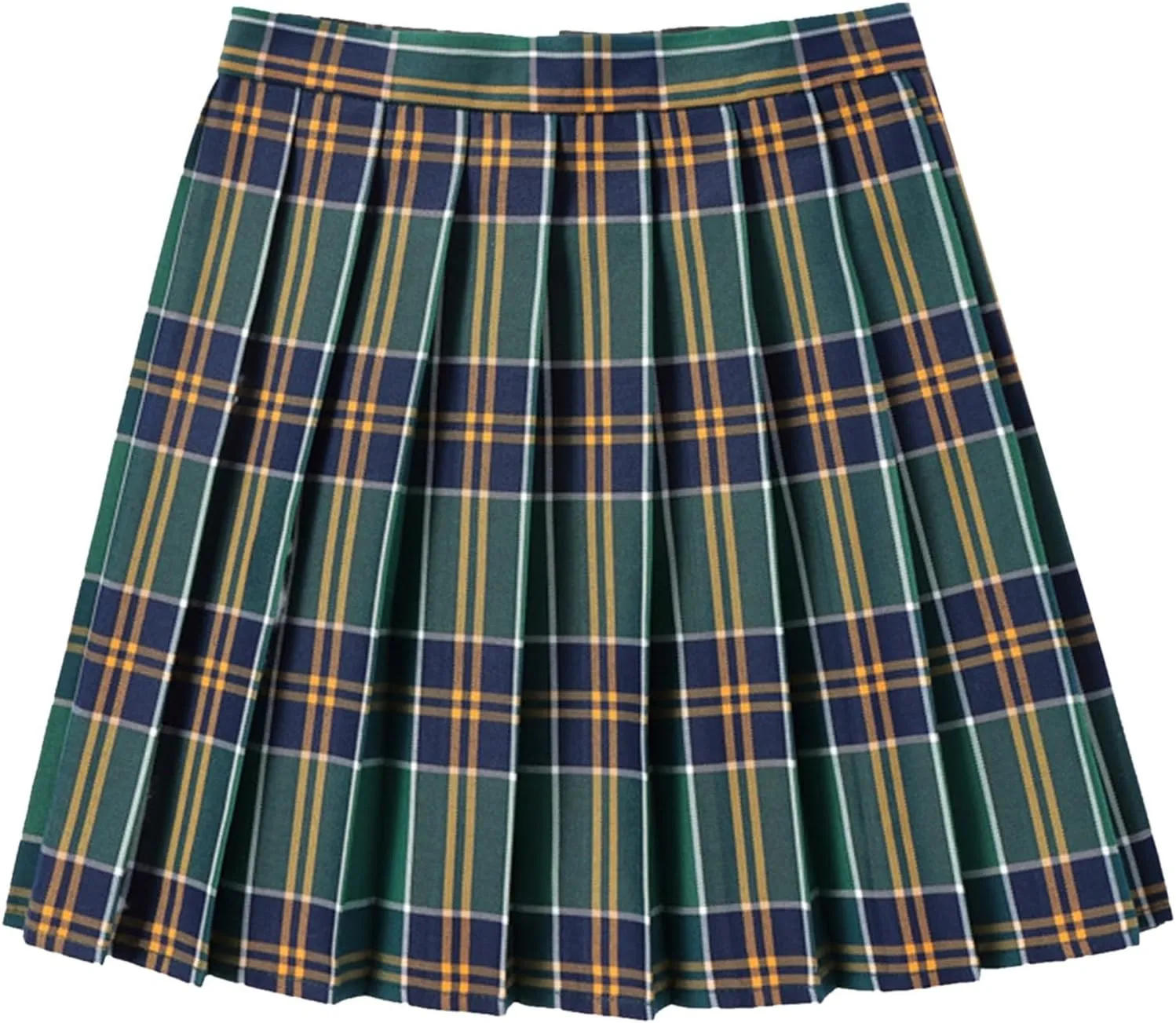 Skirts for Women Women's Casual Plaid High Waist Pleated A Line Mini Skirt