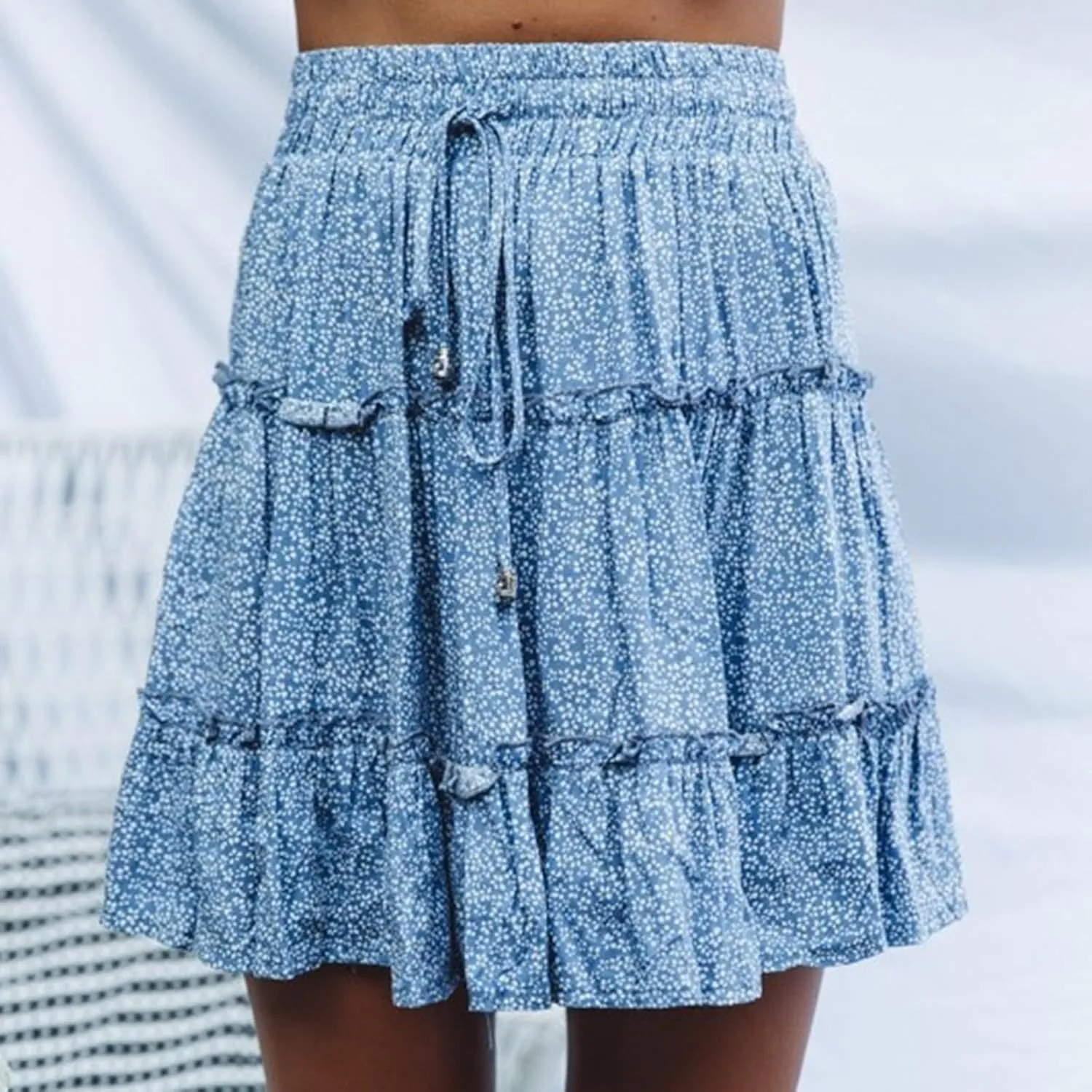 Skorts for Women Dressy Casual Pleated Flowy Mini Skirt High Waisted A Line Short Skirt Summer Beach Hawaii Outfits