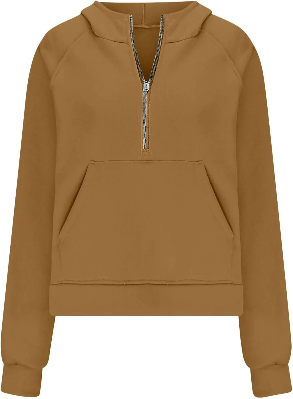 SMIDOW Scuba Dupes Sweatshirt For Women Fashion 2023 Half Zip Up Hoodies Casual Loose Cropped 1/4 Zip Pullover Tops