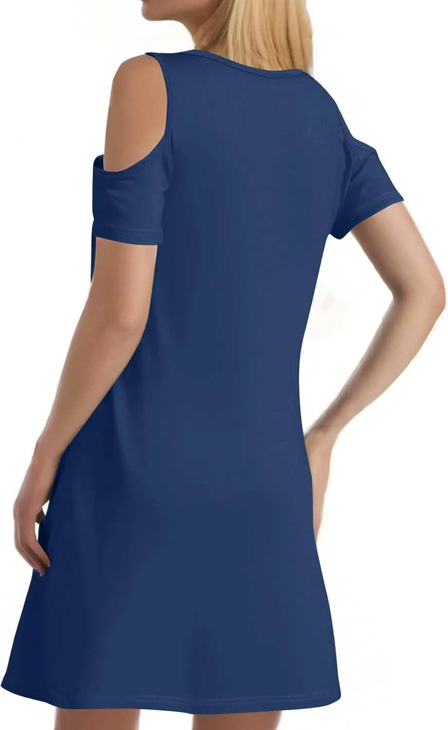 Summer Dresses for Women 2025 Beach Vacation Spring Clothes Eyelet Off-Shoulder Strap Fashion Mini Dress