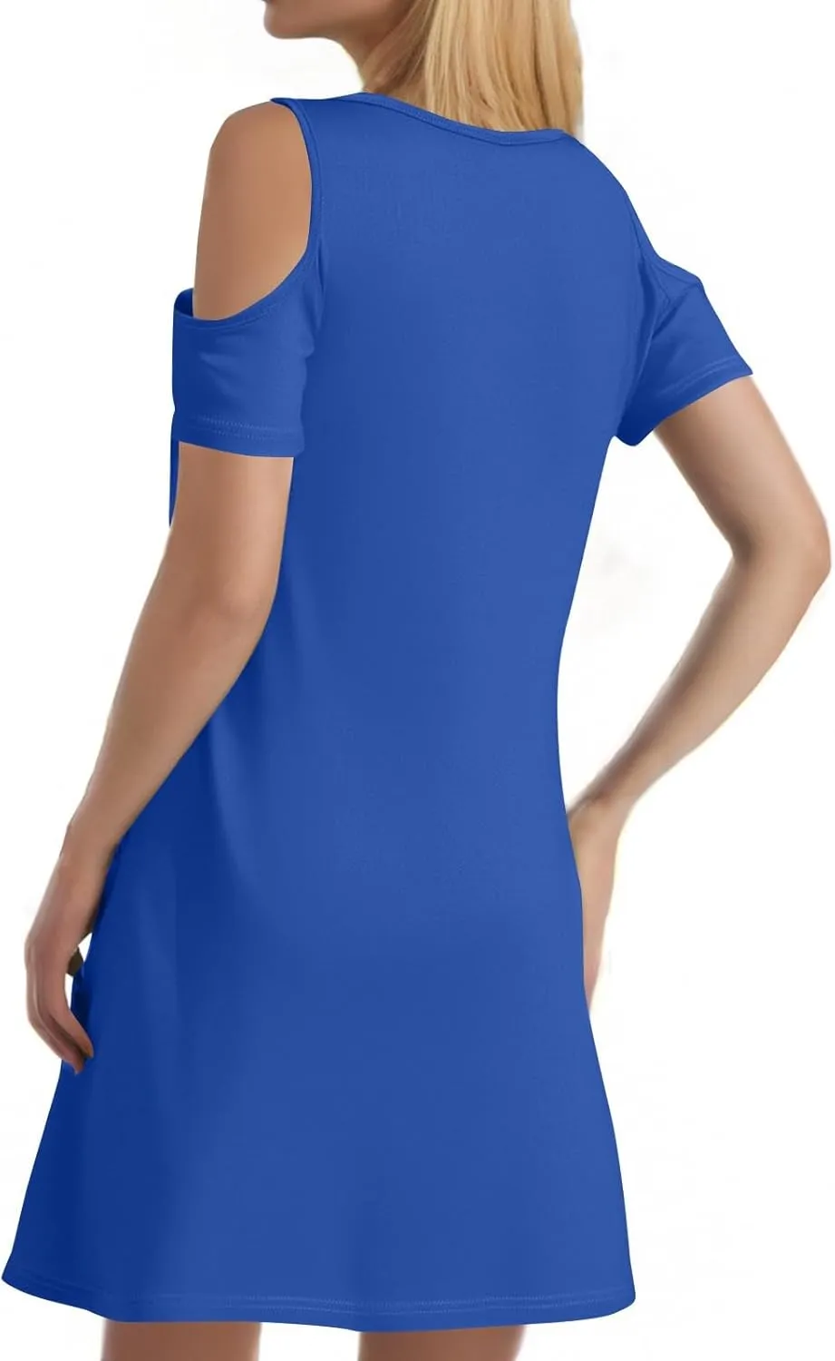 Summer Dresses for Women 2025 Beach Vacation Spring Clothes Eyelet Off-Shoulder Strap Fashion Mini Dress