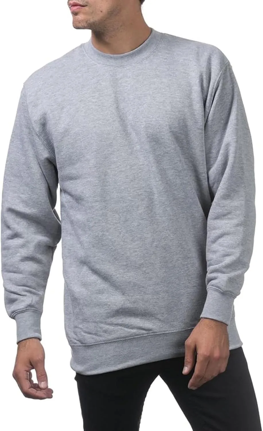 Sweatshirts for Men Long Sleeve Crewneck Sweatshirt Loose Casual Fashion Outerwear Plain Daily Versatile Pullover Tops