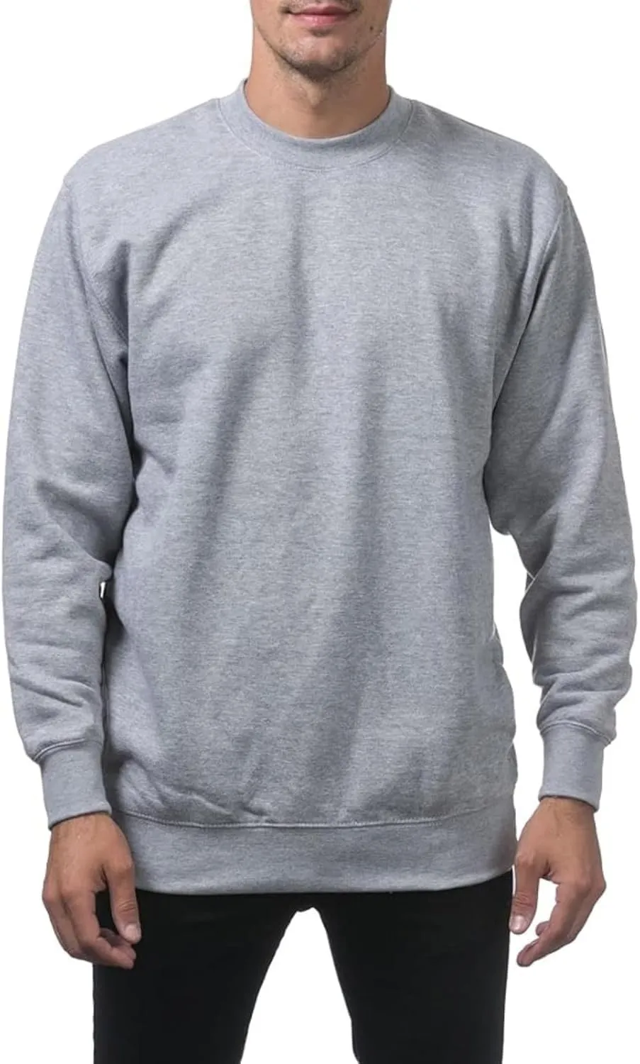 Sweatshirts for Men Long Sleeve Crewneck Sweatshirt Loose Casual Fashion Outerwear Plain Daily Versatile Pullover Tops