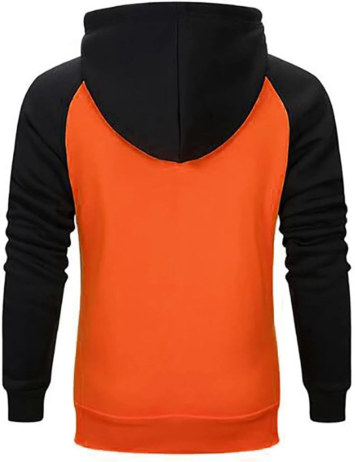 Thatrich Lightweight Hoodies for Men Oversized Hoodie Color Block Hooded Sweatshirts Full Zip Shirts with Pockets Fall Trendy