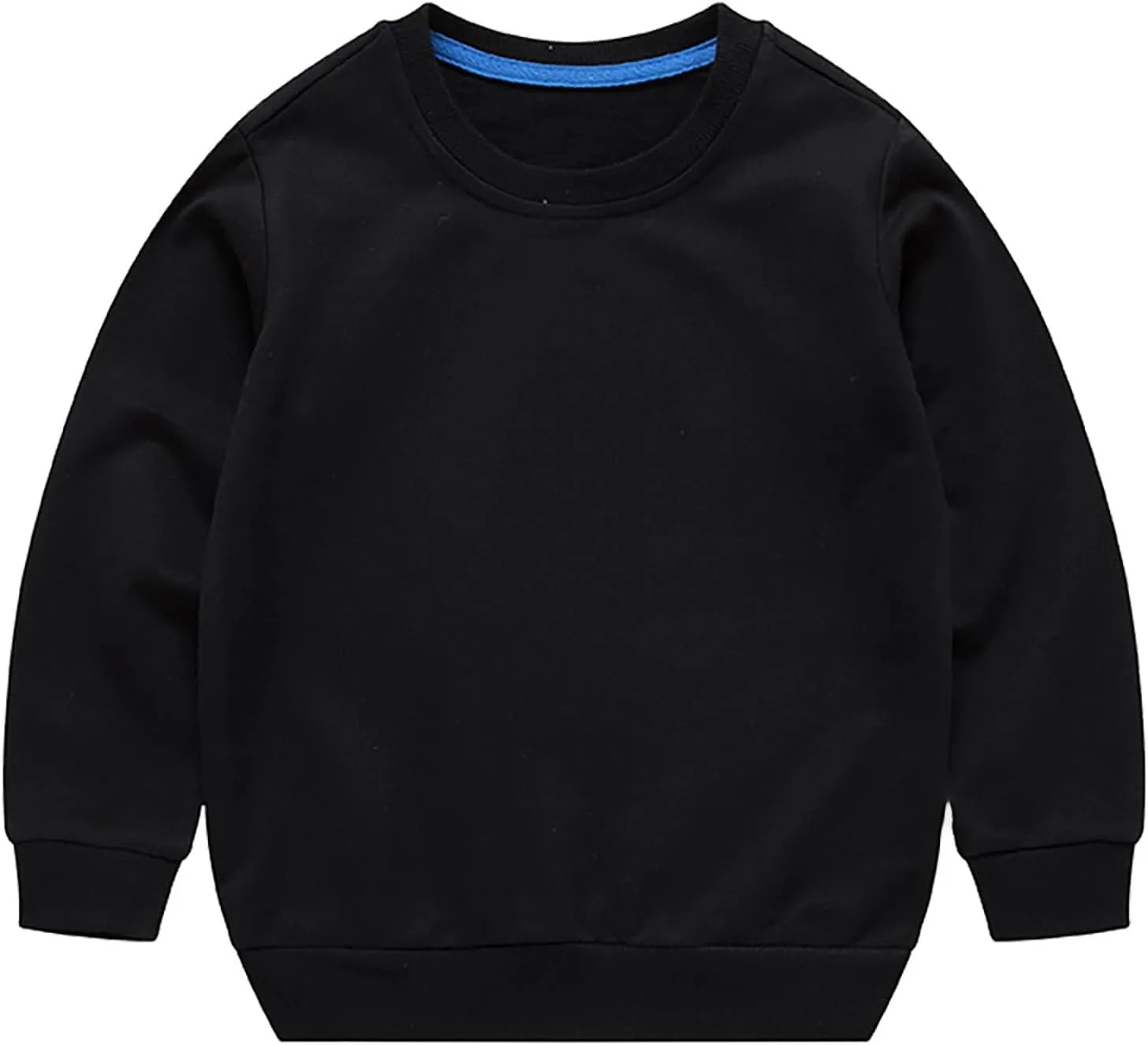 Toddler Baby Boys Girls Crewneck Long Sleeve Pullover Sweatshirt Solid Casual Oversized Cotton Tops Infant Girl
