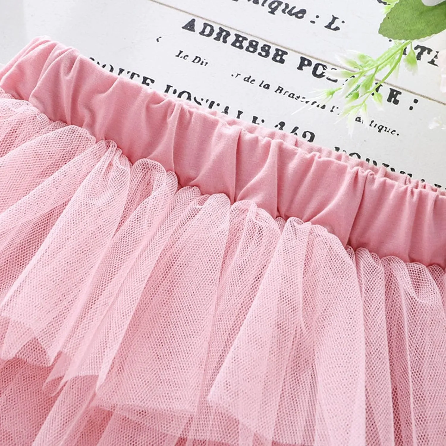 Toddler Girls Ruffle Puffy Skirts Tiered Mesh Tutus Cute Princess Skirt Solid Fluffy Tutu Half Dress for Party Dance