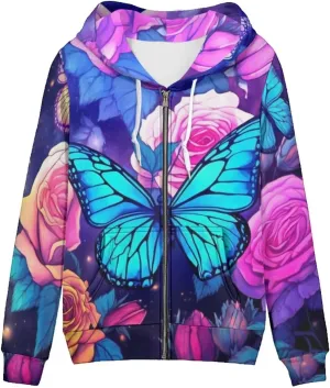 Upetstory Women Hoodie Zip Up Sweatshirt Spring Jacket Outfit Tops