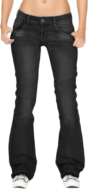 Wide Leg Jeans for Women Trendy High Waisted Stretchy Denim Pants Trouser Jeans with Pockets Stretch Denim Pants