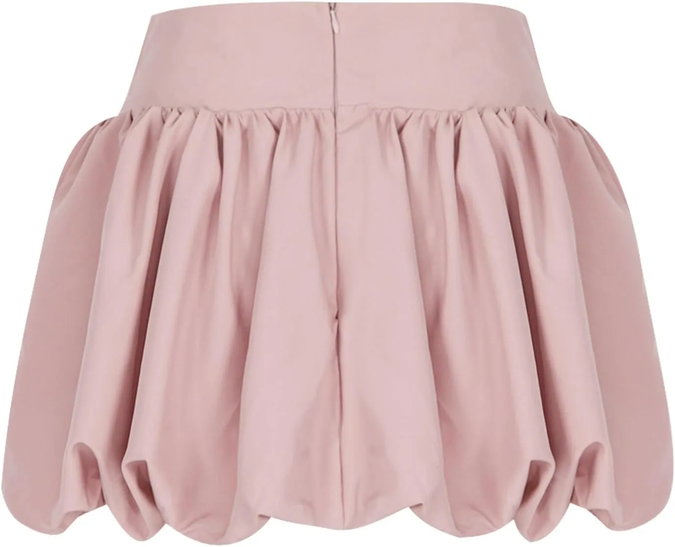 Women Bubble Mini Skirt High Waist Pleated Tutu Skirts Fashion Y2K Clothes Solid Color A-Line Flared Short Skirts