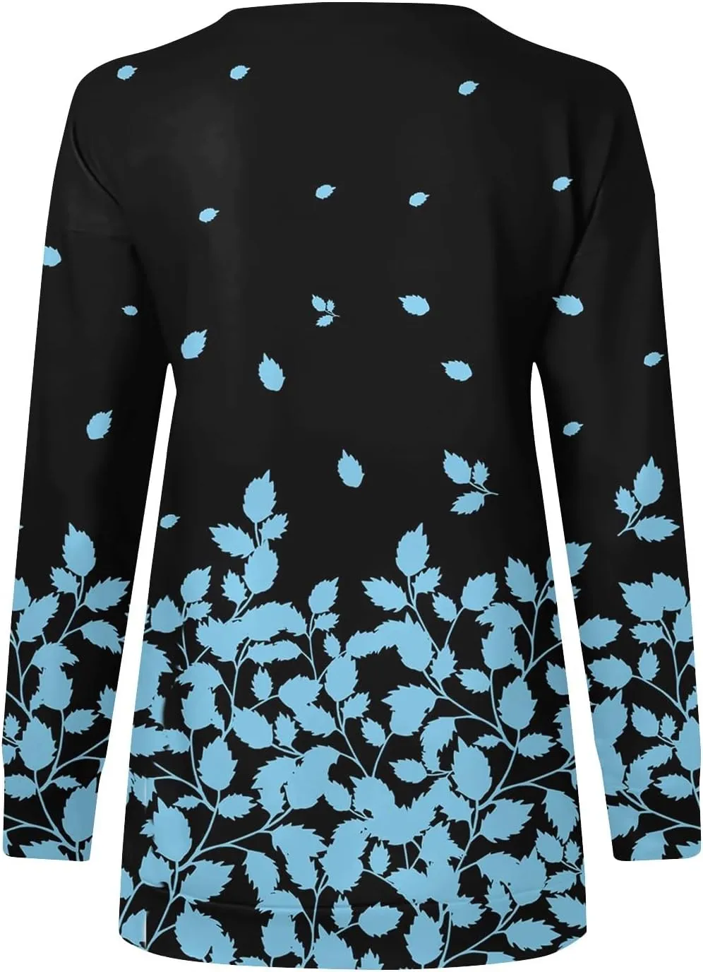 Women Floral Print Crew Neck Half Zip Long Sleeve Sweatshirt 2024 Casual Long Sleeve Tops Loose Fall Clothes