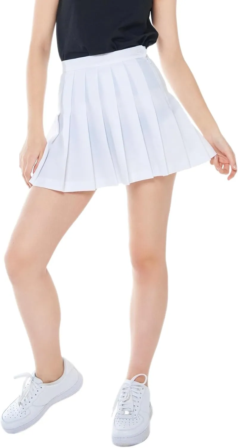 Women Pleated Skirt High Waist Casual Mini Tennis Skirts A-line Mini Skirt