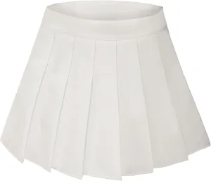 Women Pleated Skirt High Waist Casual Mini Tennis Skirts A-line Mini Skirt