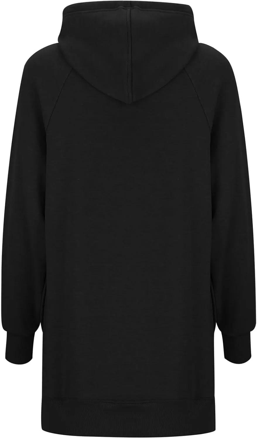 Women's Casual Long Hoodies Oversized Thick Fleece Hooded Sweatshirt Pullover Side Split High Low Hem Tops