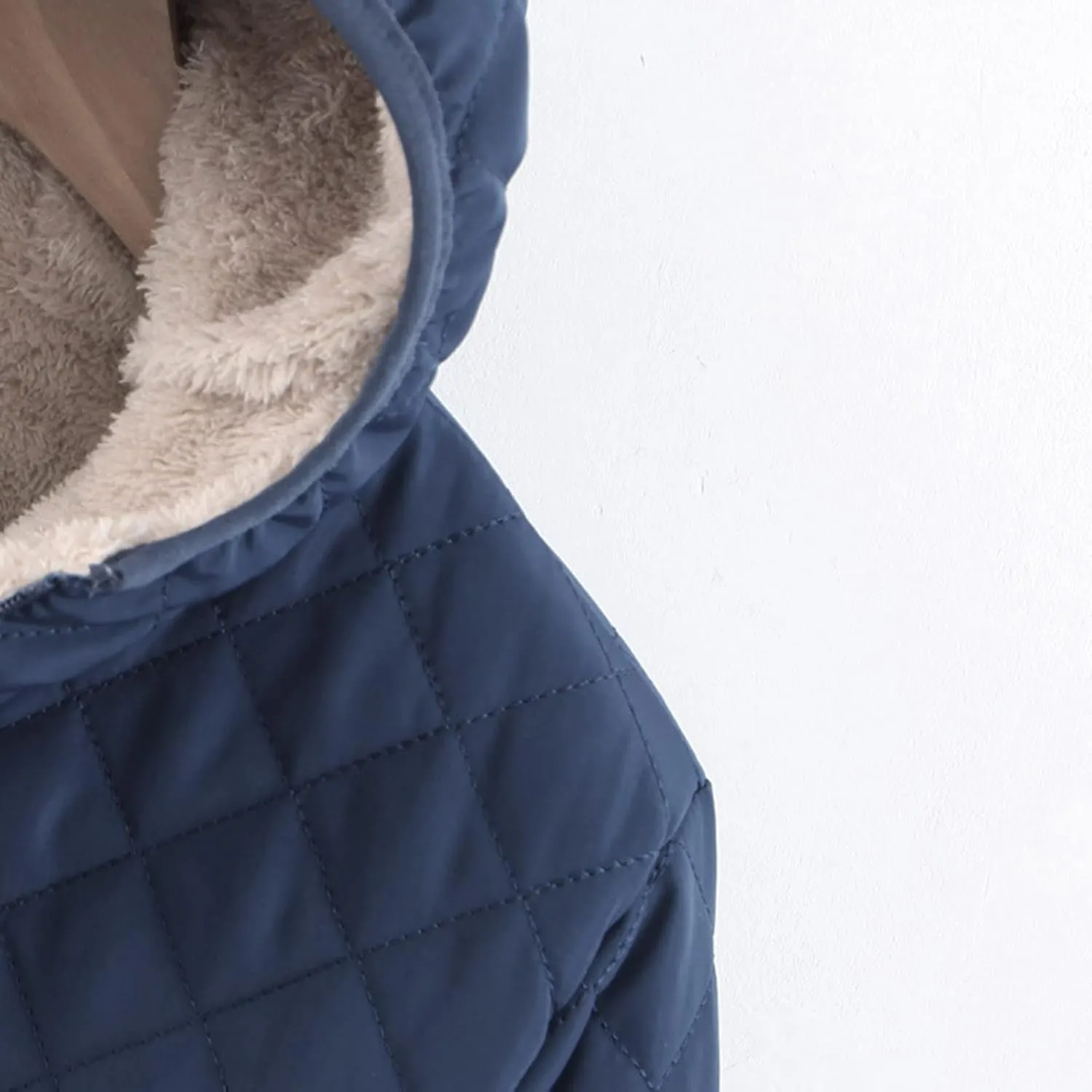 Womens Classic Solid Zip Up Fleece Coat Long Sleeve Hooded Pocket Overcoat Insulated Loose Slim Jacket Winter Outfits