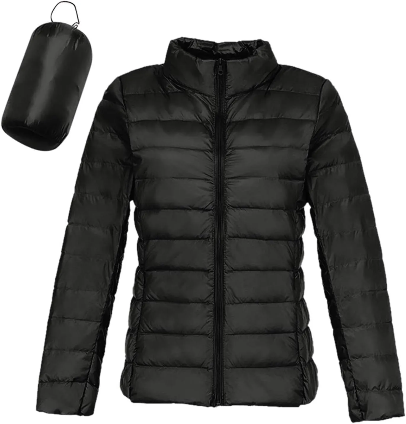 Women's Down Jacket Hooded Windproof Puffer Coat Packable Warm Winter Jacket Lightweight Ladies Parka Dowm Jacket Autumn