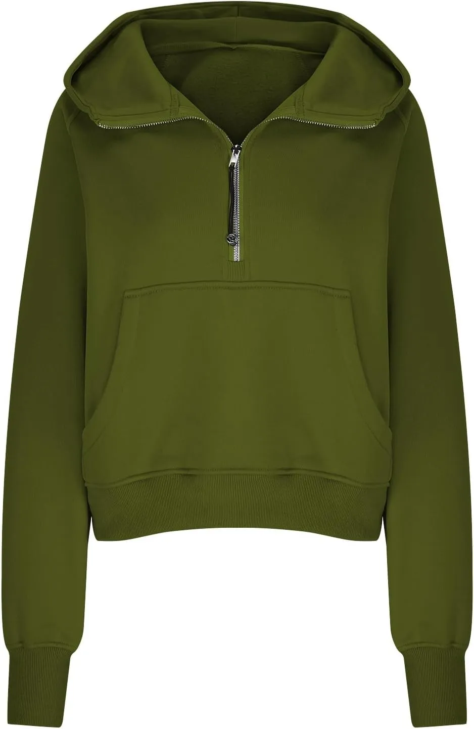 Women's Half Zip Up Sweatshirts Casual Long Sleeve Collar Pullover Trendy Fall Tops Comfort Winter Clothes with Pocket