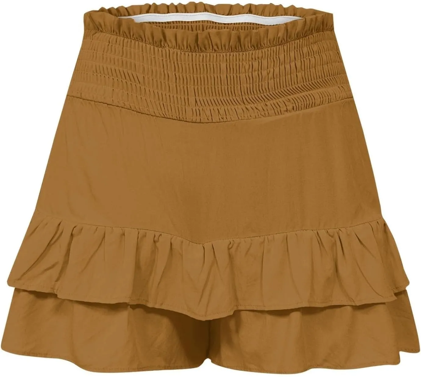 Women's High Waist Ruffle Mini Skirt Cute Flowy Beach Pleated Short Skirt 2025 Summer Fashion Trendy Skorts