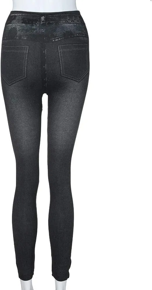 Women's High Waisted Stretch Ripped Skinny Jeans Stretchy Ankle Jeggings Juniors Butt Lifting Denim Pants