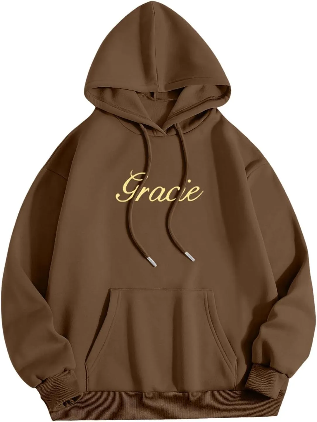 Womens I Love You I'm Sorry Letter Printed Front Back Fall Winter Hoodies Unisex Long Sleeve Hooded Sweatshirts