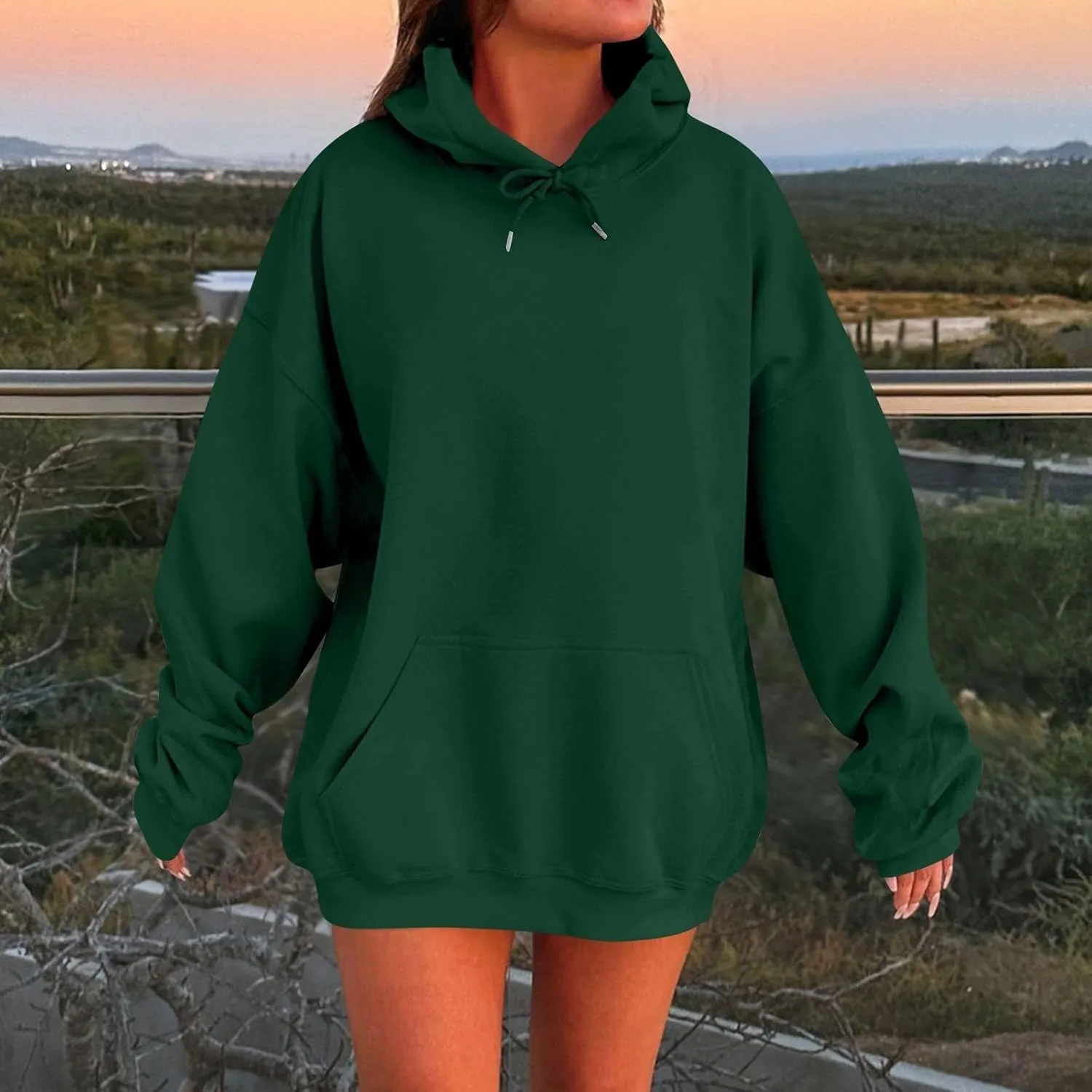 Womens Oversized Hoodies Sweatshirts Fleece Hooded Pullover Fall Outfits Tops for Women Trendy Y2k Clothes