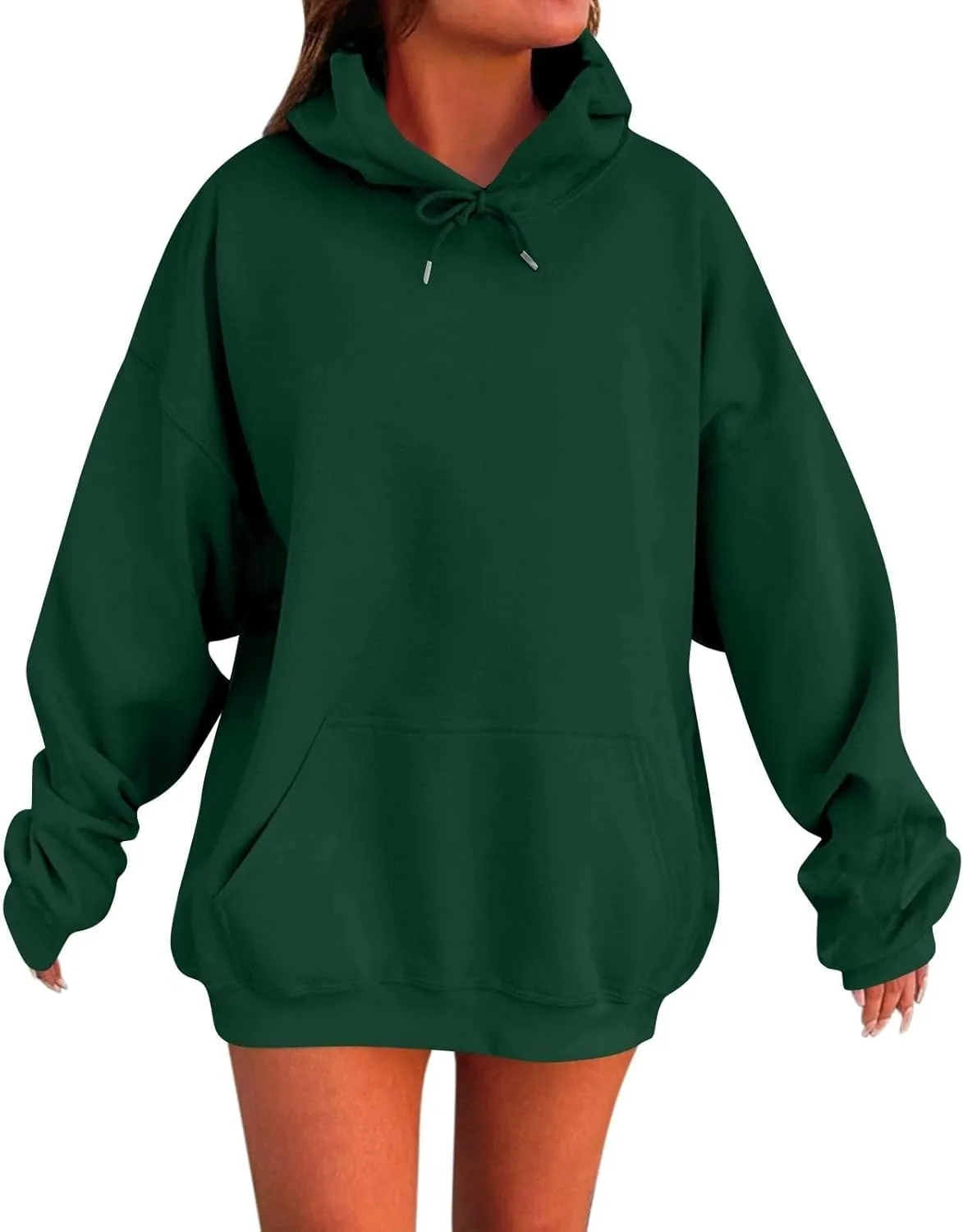 Womens Oversized Hoodies Sweatshirts Fleece Hooded Pullover Fall Outfits Tops for Women Trendy Y2k Clothes