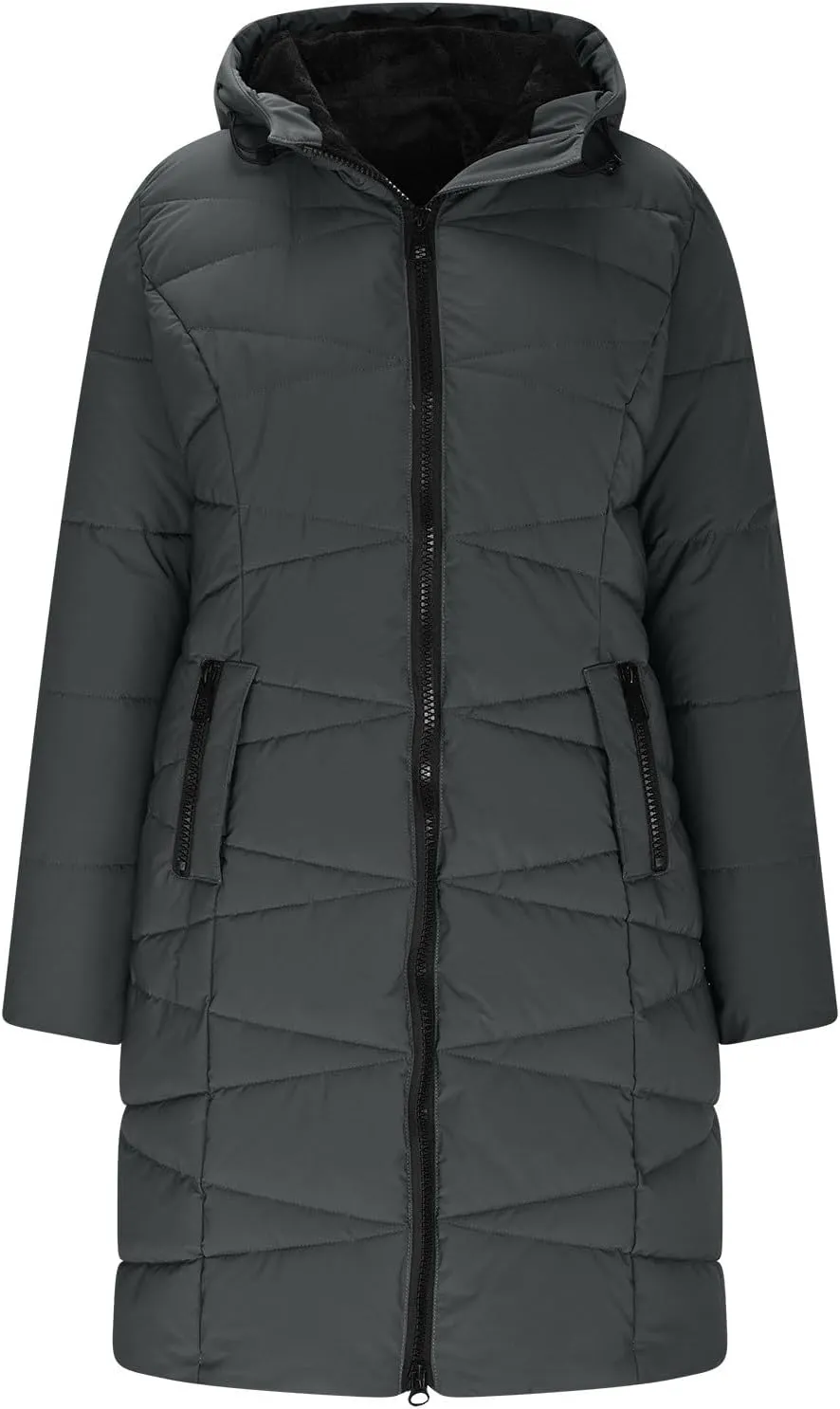 Women's Plus Size Winter Coat Waterproof Long Puffer Jacket Warm Thicken Parka Overcoat down Jacket Parka with Hood