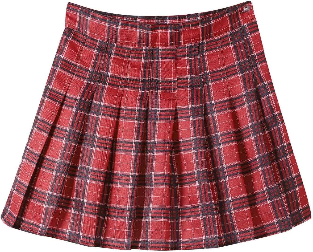 Womens Summer Skirts High Waist Trendy Plaid Pleated Y2K A-Line Uniform Cheer Mini Skirts for Girls 2025 Streetwear