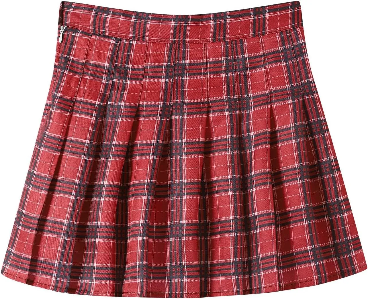 Womens Summer Skirts High Waist Trendy Plaid Pleated Y2K A-Line Uniform Cheer Mini Skirts for Girls 2025 Streetwear