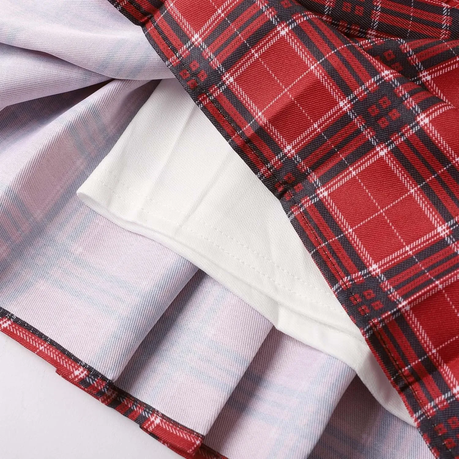 Womens Summer Skirts High Waist Trendy Plaid Pleated Y2K A-Line Uniform Cheer Mini Skirts for Girls 2025 Streetwear