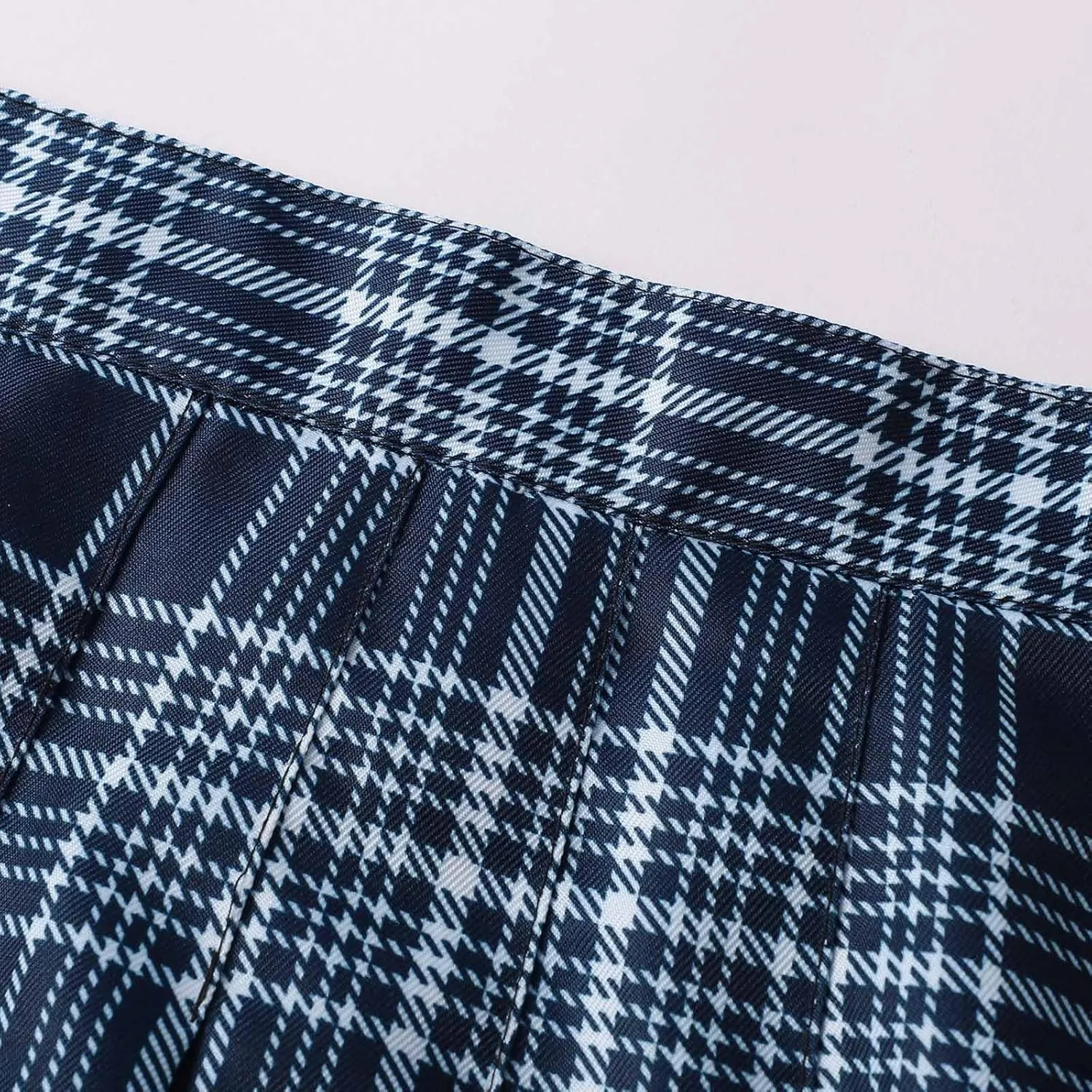 Womens Summer Skirts High Waist Trendy Plaid Pleated Y2K A-Line Uniform Cheer Mini Skirts for Girls 2025 Streetwear