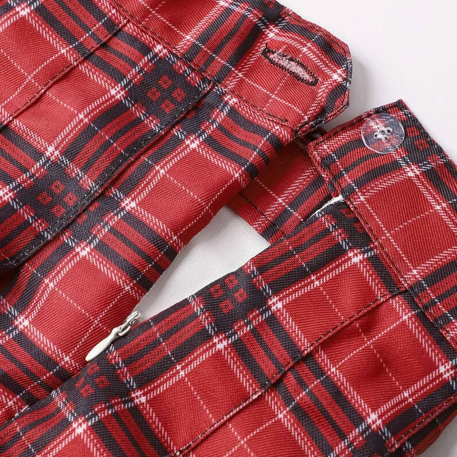 Womens Summer Skirts High Waist Trendy Plaid Pleated Y2K A-Line Uniform Cheer Mini Skirts for Girls 2025 Streetwear