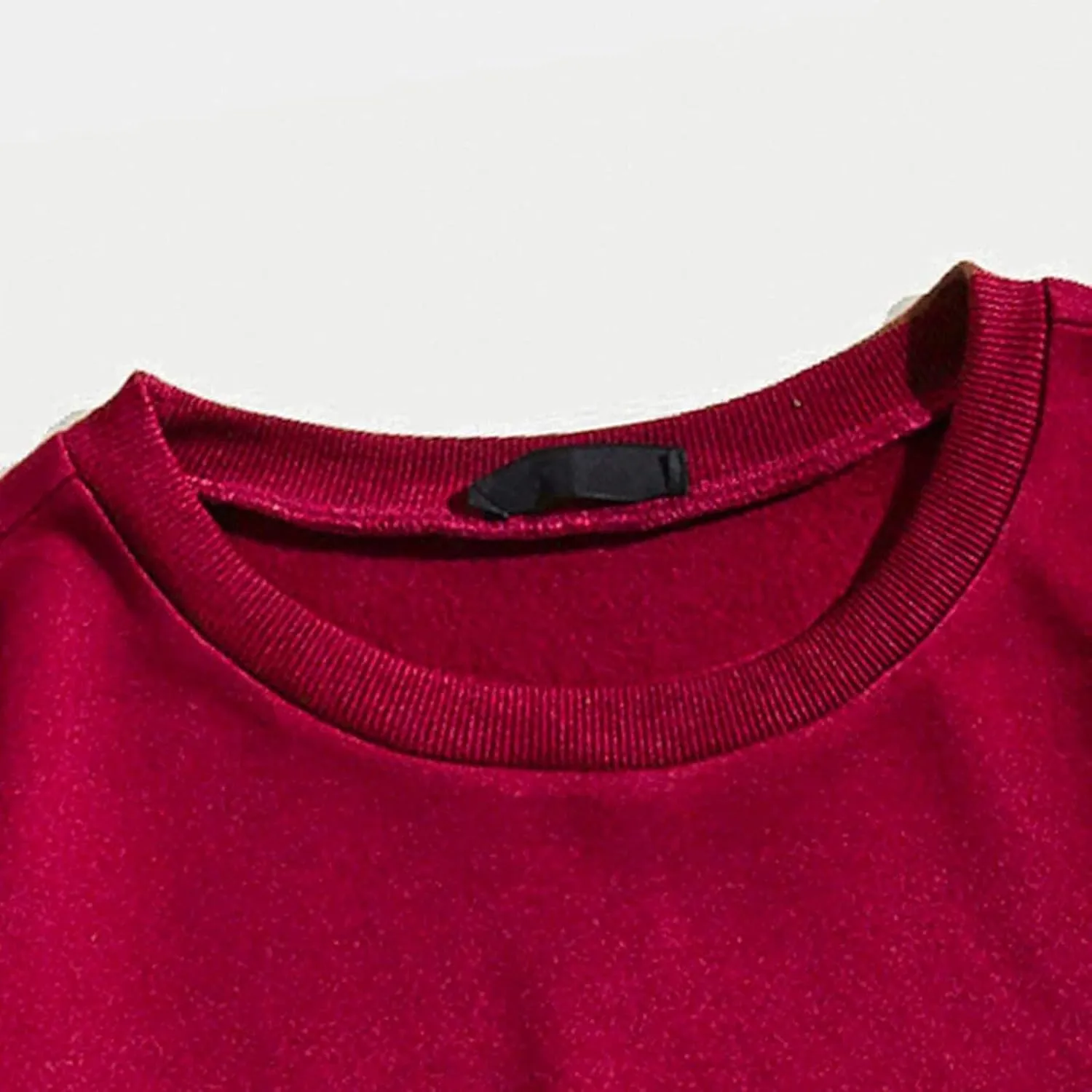Womens Sweatshirts No Hood California Letter Print Long Sleeve Round Neck Pullover Warm Fleece Pullover Fall Winter 2023