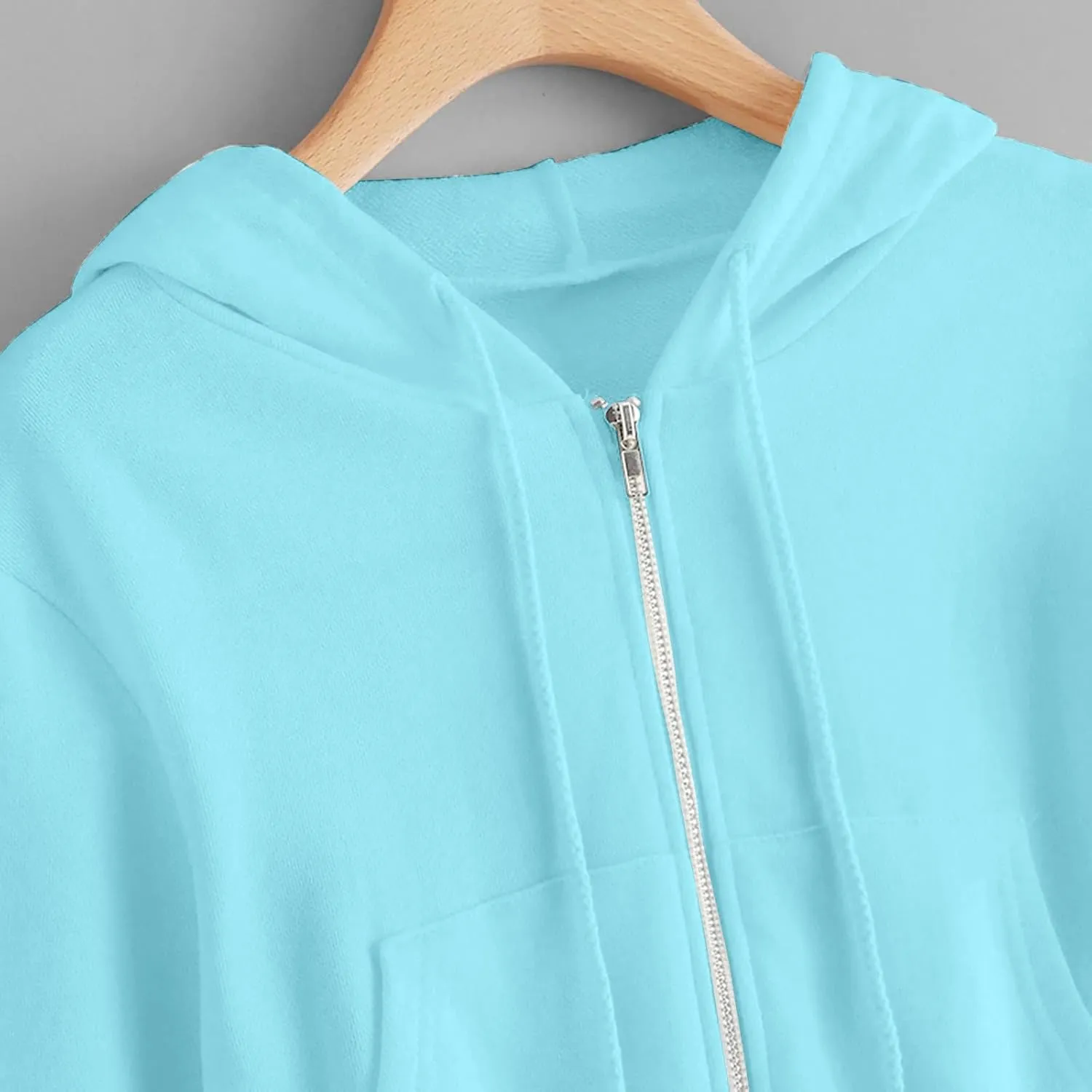 Womens Zip Up Hoodies Cropped Sweatshirts Fall Fashion Outfits Casual Hooded Y2k Tops Trendy Crop Jackets
