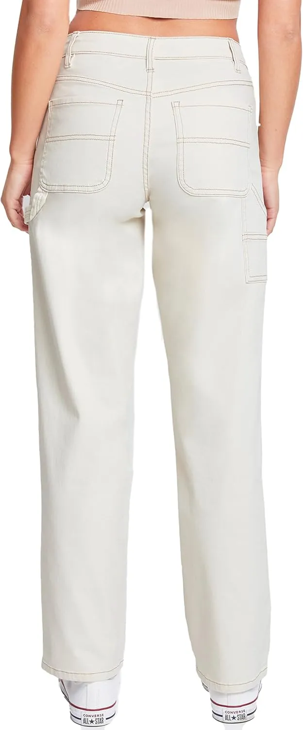 YMI Jeans Women's High Rise Carpenter Straight Leg Pants